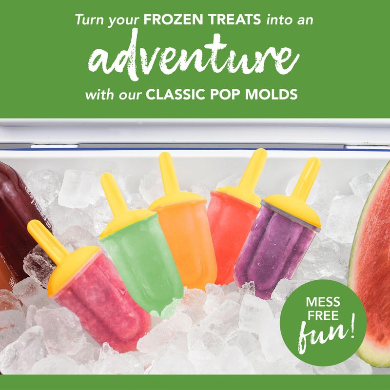 Tovolo Popsicle Molds with Sticks (5-Pack, Classic) - Reusable Ice Pop Molds & Sticks for Homemade Flavored Ice Pops & Frozen Snacks - Popsicle Maker with Stand, Dishwasher Safe & BPA-Free - Image 3
